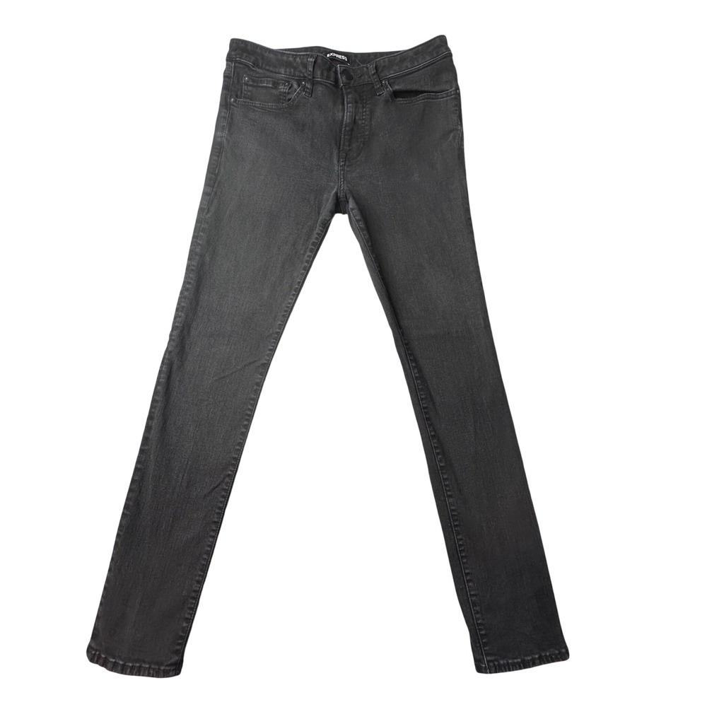 Express Men's Skinny Jeans in Washed Black
